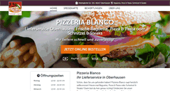 Desktop Screenshot of pizzeria-blanco.de