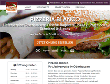 Tablet Screenshot of pizzeria-blanco.de
